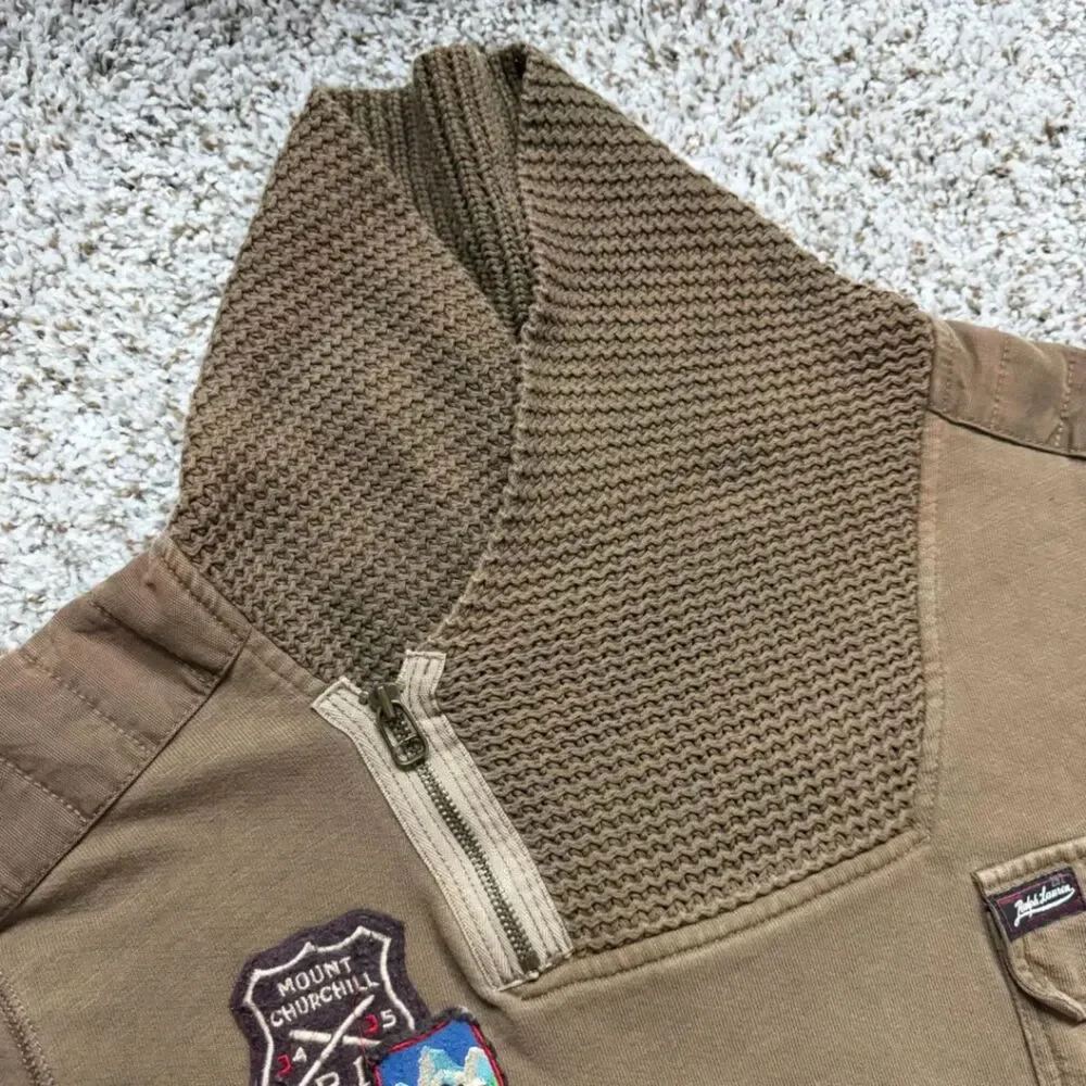 Vintage Polo Ralph Lauren Mount Churchill Mountain Expedition Shawl Neck Sweater